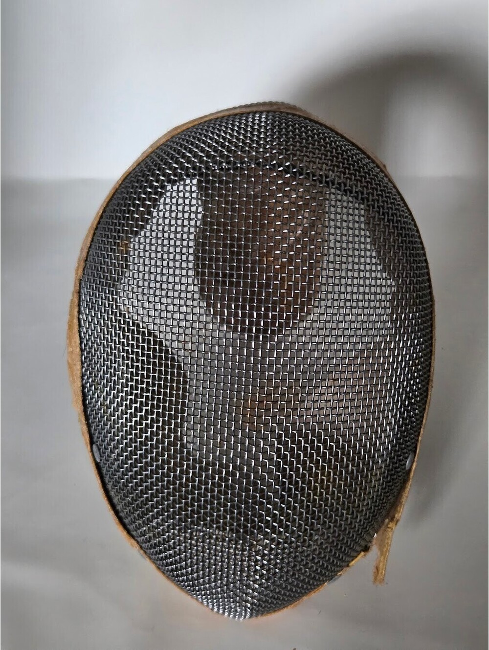Vintage Castello Fencing Mask Metal Mesh Helmet With Leather Trim
